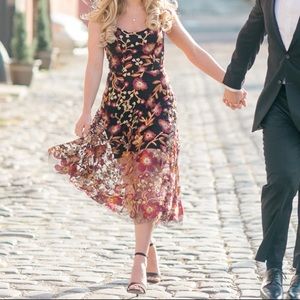 dress the population uma floral dress